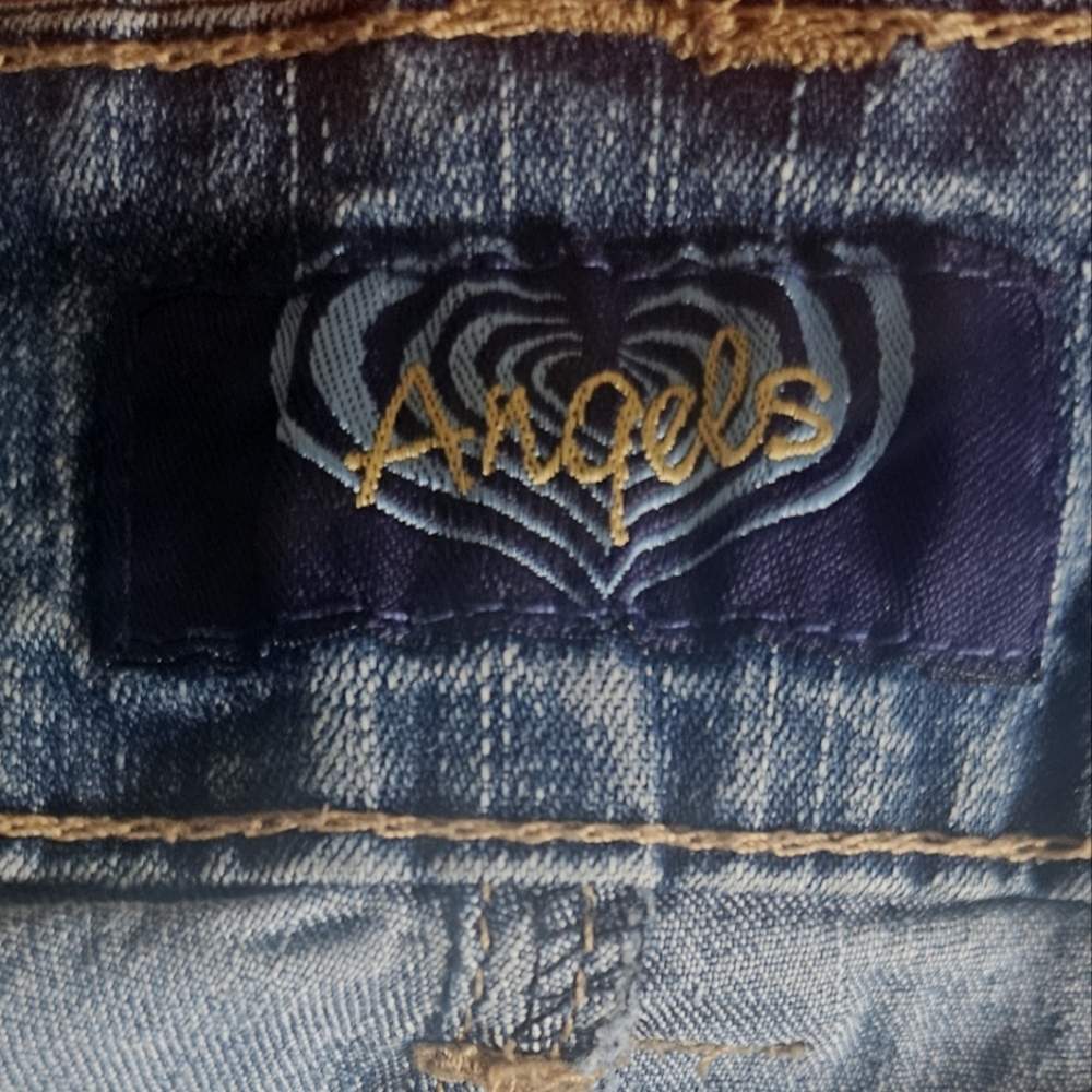 Angels Pleated Denim Skirt - Picture 4 of 5